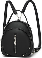 Zaino Donna in Pelle PU Impermeabile, Zaino Da Viaggio Piccolo E Leggero Con Cin