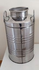 BIDONE FUSTO CONTENITORE IN ACCIAIO INOX 18/10 PER OLIO INOXPRAM 50 LITRI