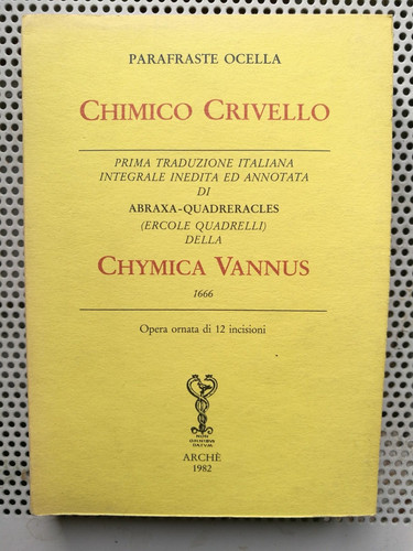 Alchimia chimico crivello - alchimia,