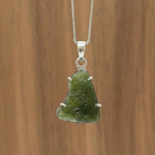 Ciondolo argento moldavite - ciondolo,