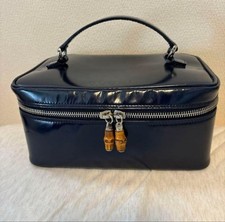 Gucci Bamboo Vanity Pouch Navy