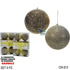 SET 6 PALLE PALLINE NATALIZIE