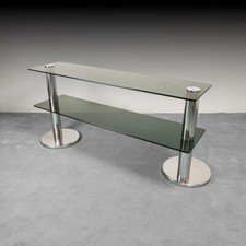 TAVOLO CONSOLE IN ACCAIO