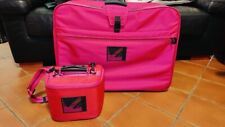 Delsey Valigia 2 ruote + Beauty Case Rosa Vintage Originale 60x50 cm e 24x20 cm