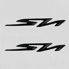 Coppia Stemmi Nero Opaco Loghi