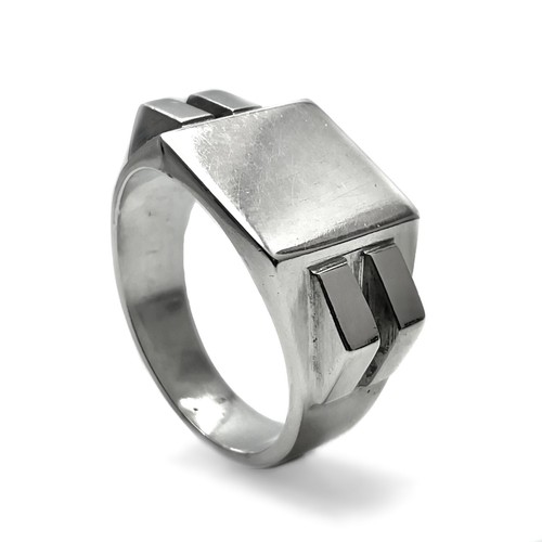 Anello uomo argento - anello, deco