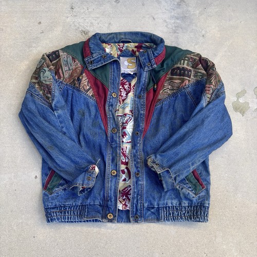Giacca denim western arazzo