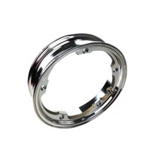 Cerchio In Lega Tubeless VMC 2.10 - 10 Argento Lucido Per Vespa VMC RACING