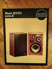 Altec Lansing Model Seven 7 series II - dépliant brochure a 2 pagine ORIGINALE