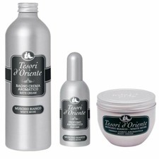 3 X Tesori d'Oriente MUSCHIO BIANCO Set Kit Aromatico Beauty Care Idea Regalo 