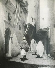 Fotografie d'epoca Orientalismo, Africa, Alger Kasbah, Mer Rouge Street
