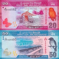 Asia Mondo Sri Lanka UNC 20 50