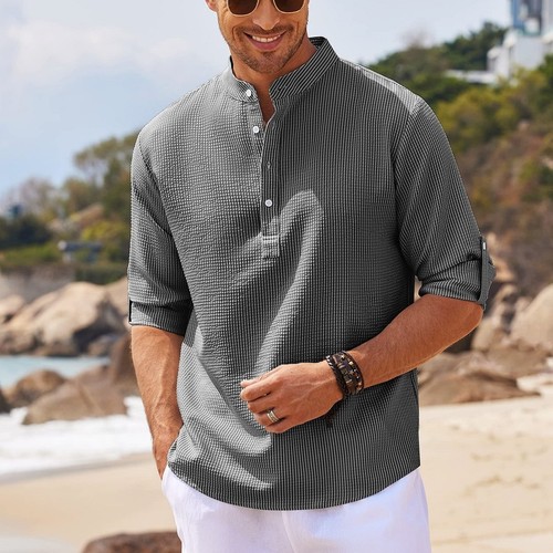 Mens casual shirt long sleeve - mens,