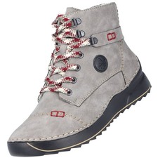 Rieker stivaletto donna stivaletto foderato grigio 51544-64 comfort fodera calda