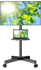 PERLESMITH Supporto TV Mobile - TV LCD 23-60 Pollici, Regolabile, 400x400mm (PSTVMC06)