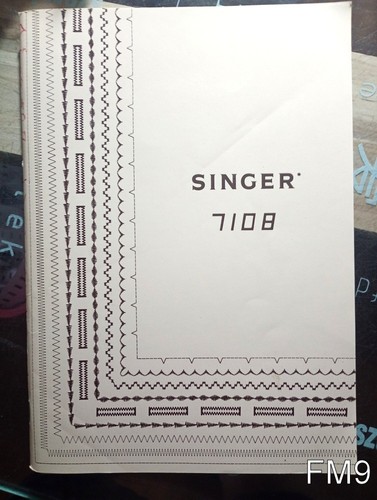 Singer 7108 manuale libro - singer,
