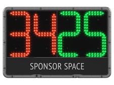 Tabellone sostituzione/cambio giocatori INOUT-2s visibile su due lati