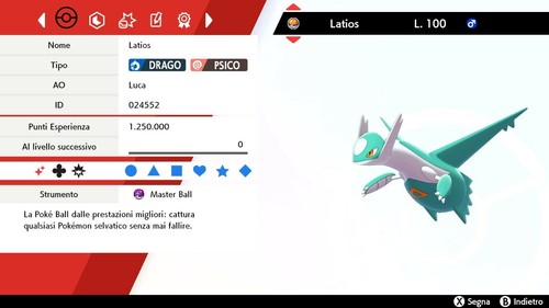 Latios ultra shiny - latios, iv