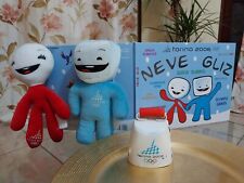 Rarissima Mascotte Torino 2006 Neve gliz,campana e libro giochi olimpici 