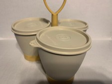 Vintage Tupperware 3 Condiment