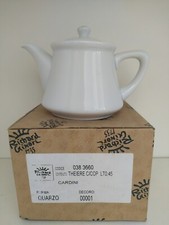 Richard Ginori Quarzo Teiera Bianco Litri 0,45L Nuovo Porcellana