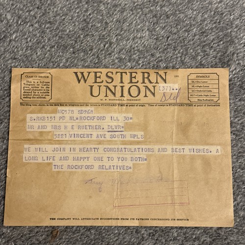 Telegramma western union anni - telegramma,