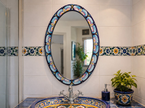 Specchio messicano talavera - specchio,