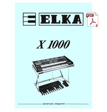 ELKA X-1000 Service Manual Schematic Diagrams Schaltplan Schema X1000 42 pages