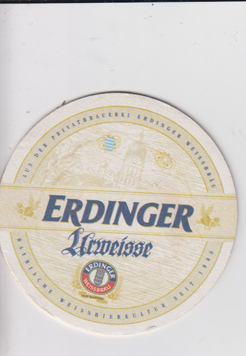 Sottobicchiere birra erdinger - birra,