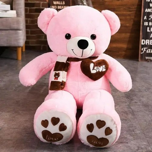 Peluche orso gigante rosa con - orso,