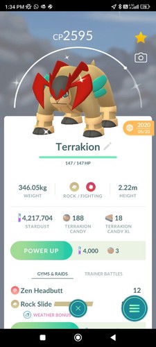 Terrakion lucido giorni - 30,