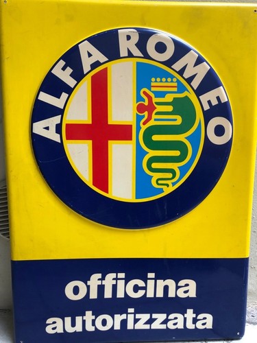 Insegna alfa romeo - alfa, originale