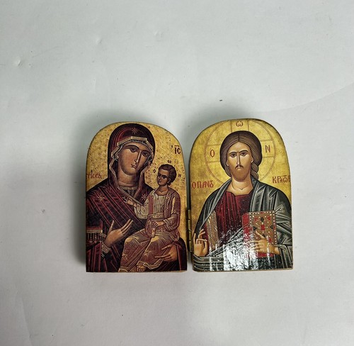 Miniature wooden greek icons - miniature,