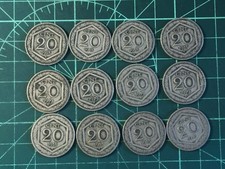 Lotto 12 monete 20 cent centesimi 1918 1919 esagono
