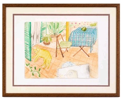 Acquerello originale terrazza