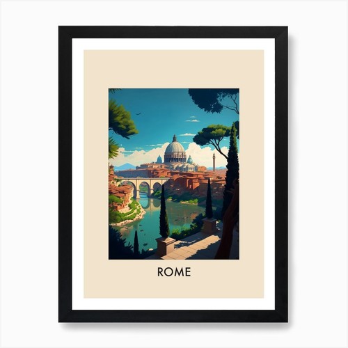 Roma italia poster vintage - roma,