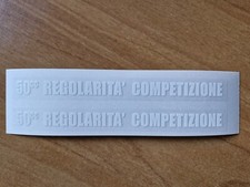 COPPIA ADESIVI 50cc REGOLARITA' COMPETIZIONE PER FIACHETTI FANTIC STICKERS DECAL