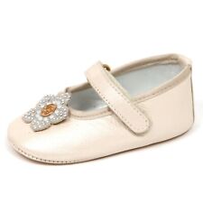 E1798 ballerina culla bimba BLUMARINE BABY panna scarpine shoe kid girl