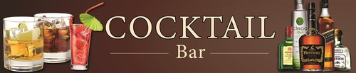 Banner cocktailbar bar - 2,5, m