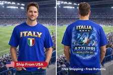 T-Shirt Calcio Italia Azzurri