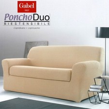 Copridivano 2 POSTI con copricuscino Gabel Poncho Duo biestendibile Art. ROMA Du