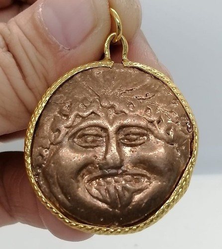 Ciondolo moneta antica romana