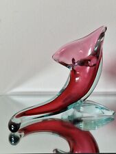 MCM 1956 Catalogato Murano Archimede SEGUSO Sommerso Cornucopia Etichetta Originale 