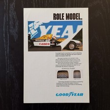 1991 Goodyear Renault F1 - Original AD Pubblicità Vintage