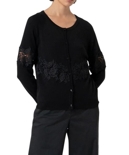 Cardigan donna nero fracomina - cardigan,