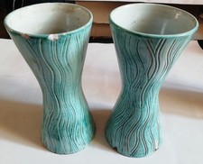 Coppia Di Vasi In Ceramica