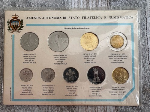 San marino 1987 mint set - mint,