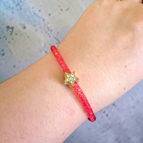 Bracciale stella maglia - bracciale,