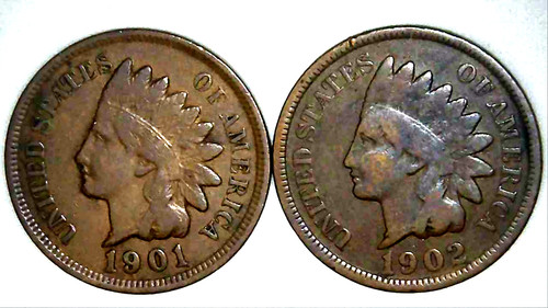 1901 1902 testa di - 1901, p