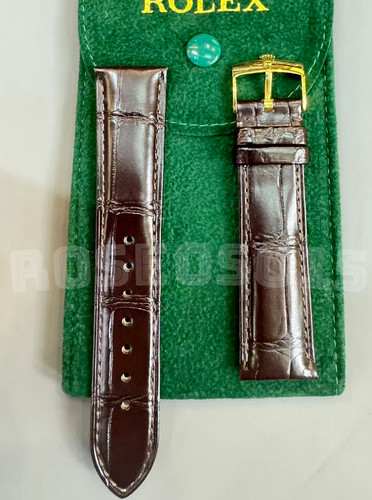 Rolex cinturino pelle marrone - rolex,